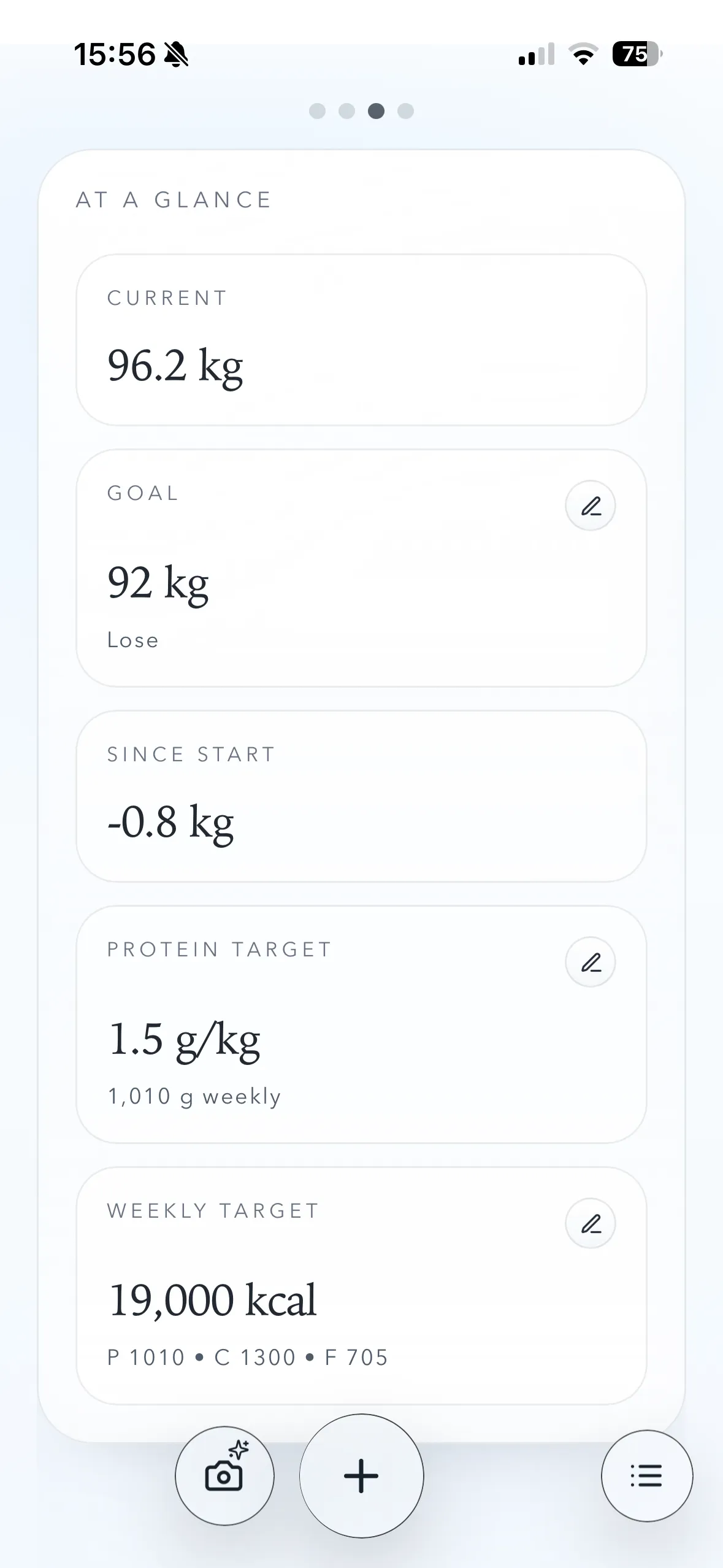 Weighra mobile dashboard screen 3