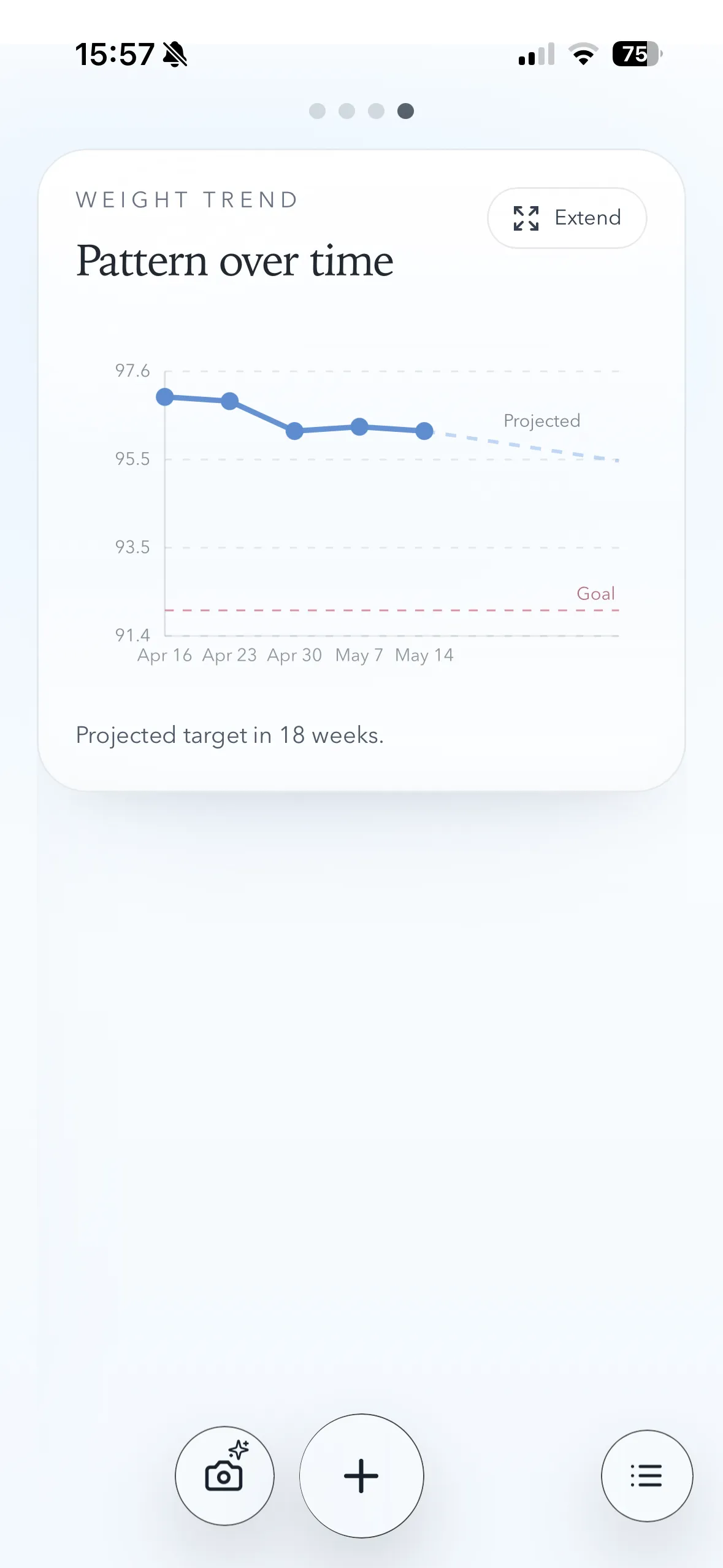 Weighra mobile dashboard screen 4